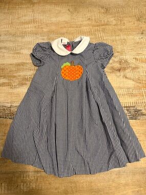 Girls Claire & Charlie fall smocked dresses size 4